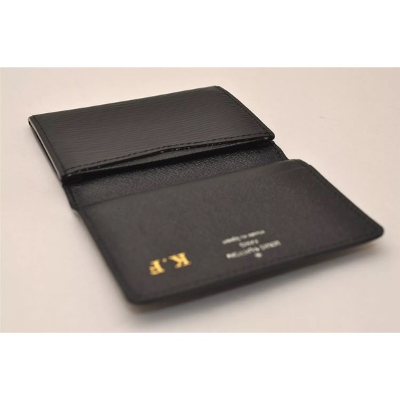 Auth Louis Vuitton Epi Enveloppe Carte De Visit Card Case Black  LV 8560J - Picture 5 of 12